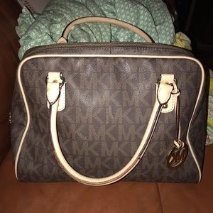 Michael Kors Monogram Satchel handbag
